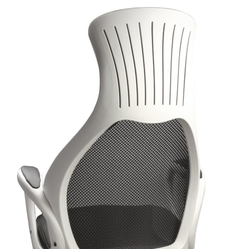 Кресло компьютерное Brabix Premium Genesis EX-517 сетка/ткань, черное 531573 фото 4
